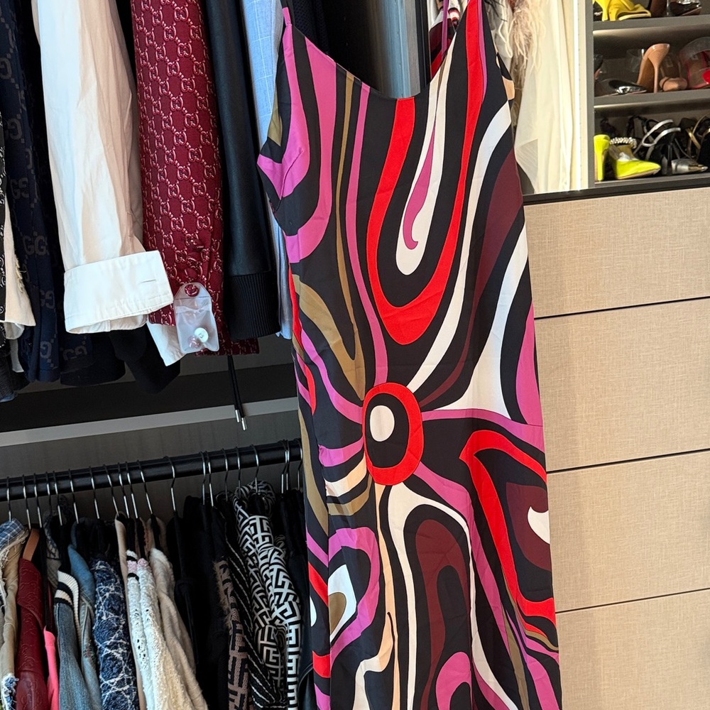 Colorful Abstract Maxi Dress - Picture 3 of 6